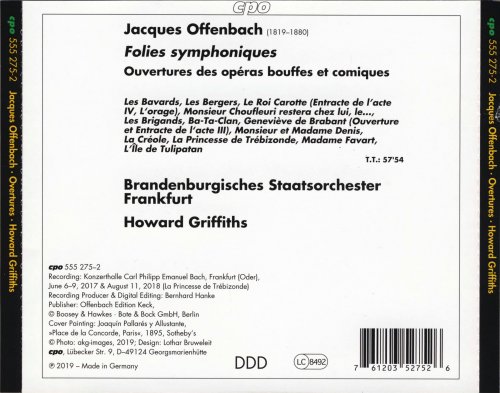 Howard Griffiths - Offenbach: Folies symphoniques, Ouvertures (2019)