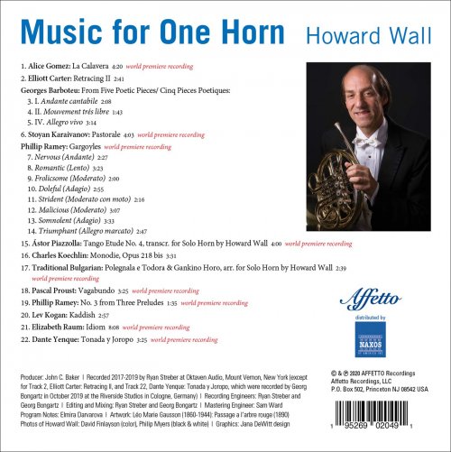 Howard Wall - Music for One Horn (2020)