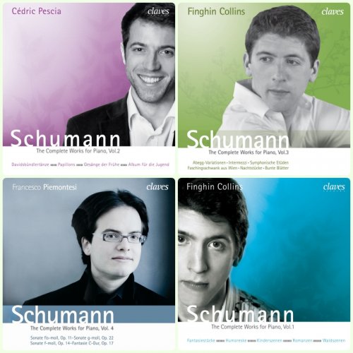 Robert Schumann, Cedric Pescia, Finghin Collins, Francesco Piemontesi - Schumann: The Complete Works for Piano, Vol. 1-4 (2006-2010) [Hi-Res]