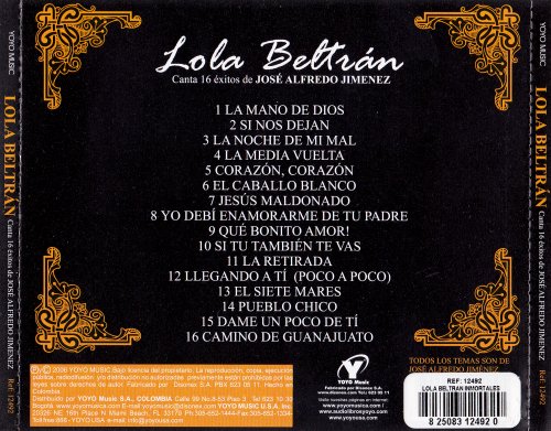 Lola Beltran - Canta 16 exitos de Jose Alfredo Jimenez (2006)