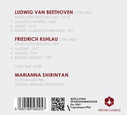 Marianna Shirinyan - Beethoven: Piano Concerto No. 1 - Kuhlau: Piano Concerto (2012)