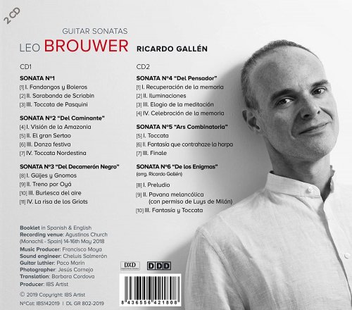 Ricardo Gallén - Leo Brouwer: Guitar Sonatas (2019) [Hi-Res]