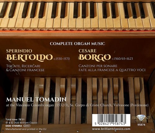 Manuel Tomadin - Bertoldo & Borgo: Complete Organ Music (2020) [Hi-Res]