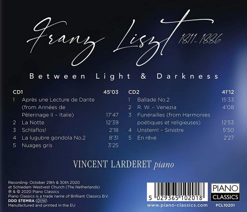 Vincent Larderet - Liszt: Between Light & Darkness (2020) [Hi-Res]