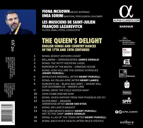 François Lazarevitch, Les Musiciens de Saint-Julien with Fiona McGown and Enea Sorini - The Queen's Delight (2020) [Hi-Res]