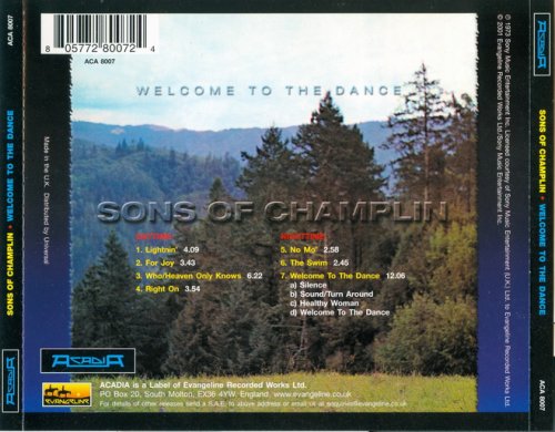 Sons Of Champlin - Welcome To The Dance (2001)