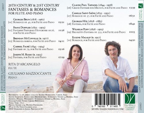 Rita D'Arcangelo - 20th Century & 21st Century Fantasies and Romances (Arr. for Flute and Piano) (2020)