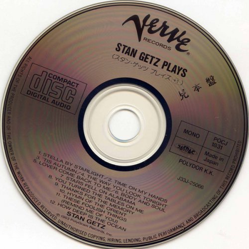 Stan Getz - Stan Getz Play (1955/1990) (POCJ-1831, RE, RM, JAPAN) CD-Rip