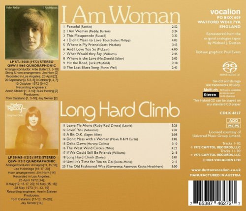 Helen Reddy - I Am Woman & Long Hard Climb (1972, 1973) [2020 SACD]