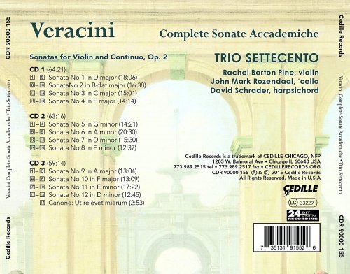 Trio Settecento - Veracini: Complete Sonata Accademiche (2015) [Hi-Res]