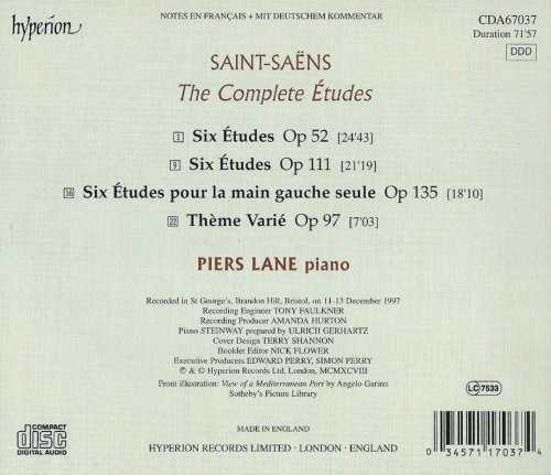 Piers Lane - Saint-Saëns: The Complete Etudes (1998)