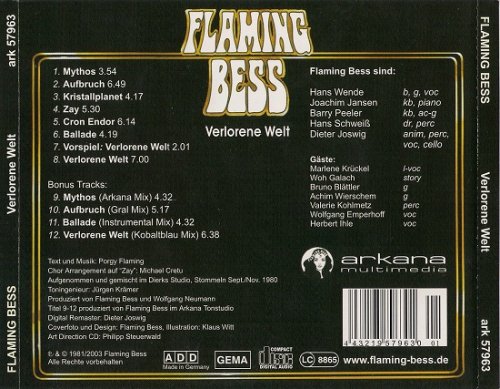 Flaming Bess - Verlorene Welt (Reissue, Remastered, Special Edition) (1981/2003)