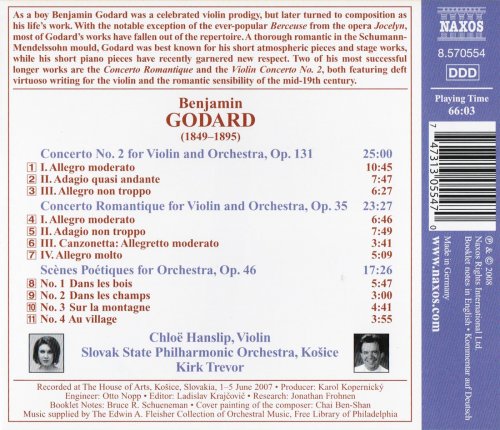 Chloë Hanslip, Kirk Trevor - Godard: Violin Concerto No. 2, Concerto Romantique, Scènes Poétiques (2008)