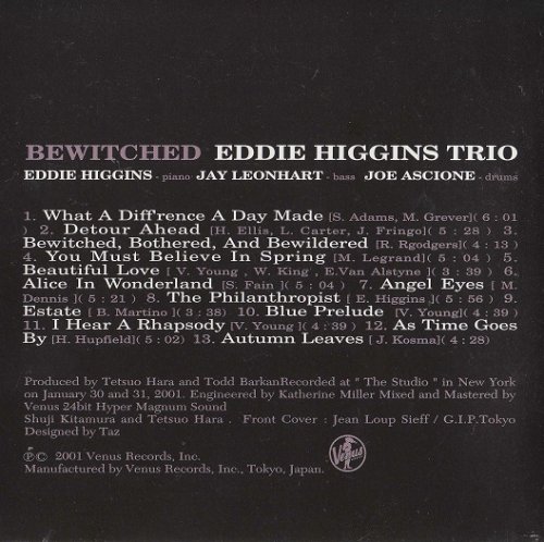 Eddie Higgins Trio - Bewitched (2001) CD-Rip