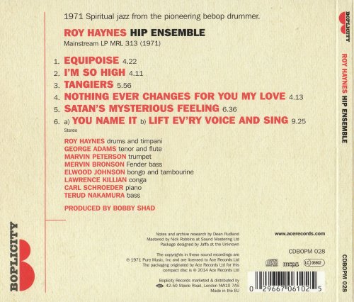 Roy Haynes - Hip Ensemble (1971) [2014] CD-Rip