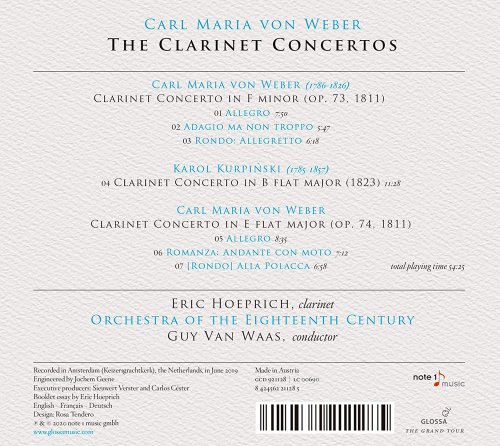 Eric Hoeprich, Orchestra of the Eighteenth Century & Guy van Waas - Weber & Kurpinski: Clarinet Concertos (2020) [Hi-Res]
