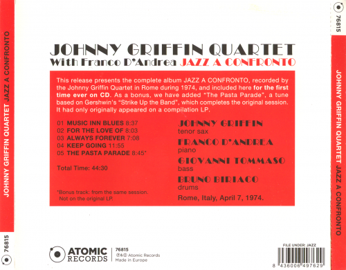 Johnny Griffin - Jazz a Confronto (2009)