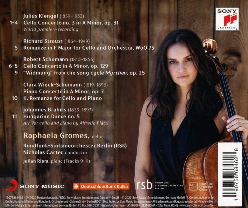 Raphaela Gromes - Klengel, Schumann: Romantic Cello Concertos (2020) [Hi-Res]