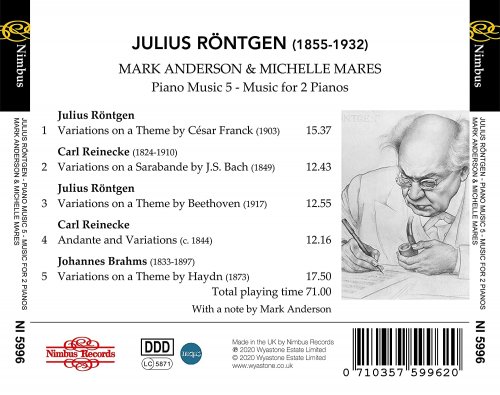 Mark Anderson - Röntgen: Piano Music Vol. 5, Music for 2 Pianos (2020)