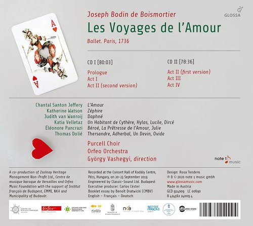 György Vashegyi, Orfeo Orchestra - Boismortier: Les voyages de l'Amour, Op. 60 (2020) [Hi-Res]