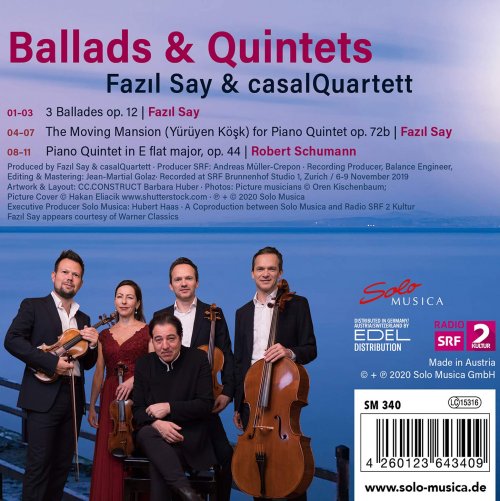 Casal Quartet, Fazil Say - Ballads & Quintets (2020) [Hi-Res]