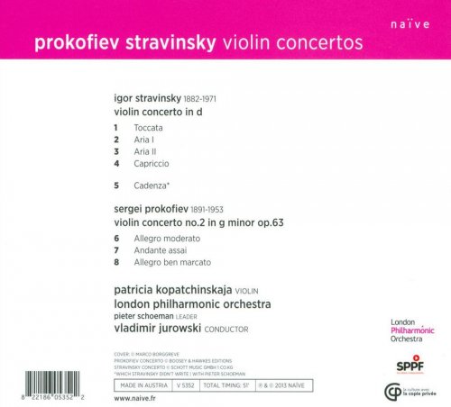 Patricia Kopatchinskaja, London Philharmonic Orchestra, Vladimir Jurowski - Prokofiev & Stravinsky (2013) CD-Rip