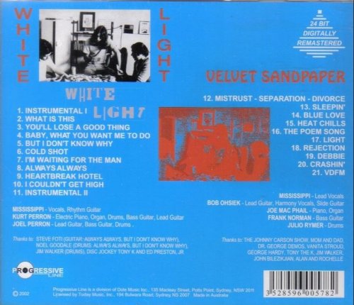 White Light - White Light / Velvet Sandpaper (Reissue) (1969-71/2002)