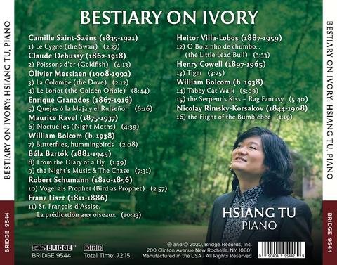 Hsiang Tu - Bestiary on Ivory: Music from the Animal Kingdom (2020)