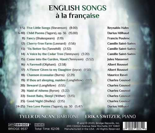 Erika Switzer, Tyler Duncan - English Songs à la française (2020) [Hi-Res]