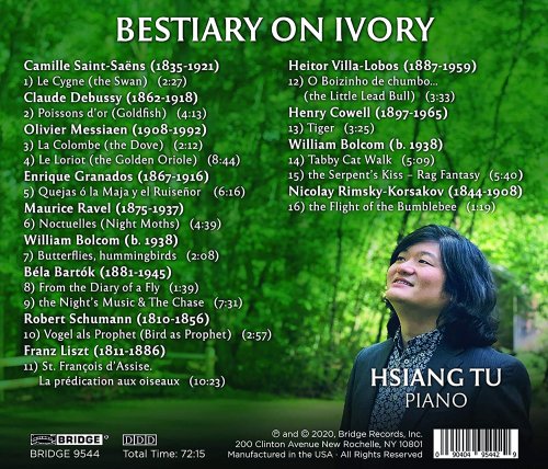 Hsiang Tu - Bestiary on Ivory: Music from the Animal Kingdom (2020) [Hi-Res]