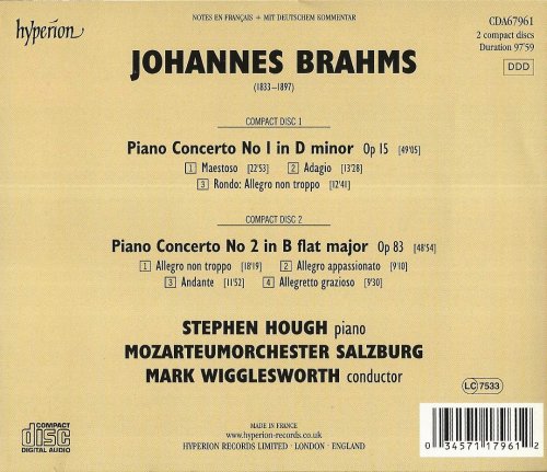 Stephen Hough, Mozarteumorchester Salzburg, Mark Wigglesworth - Brahms: The Piano Concertos (2013) CD-Rip