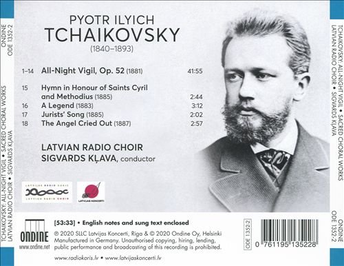 Latvian Radio Choir & Sigvards Klava - Tchaikovsky: All-Night Vigil & Other Sacred Choral Works (2020) CD-Rip