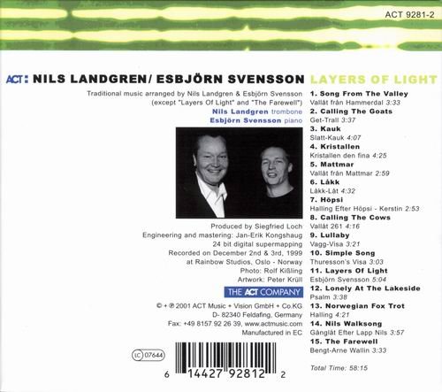 Nils Landgren & Esbjorn Svensson - Layers Of Light (2001)