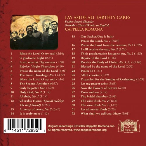 Cappella Romana - Lay Aside All Earthly Cares: Orthodox Choral Works in English (2020)