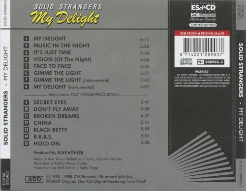 Solid Strangers - My Delight (2009) CD-Rip