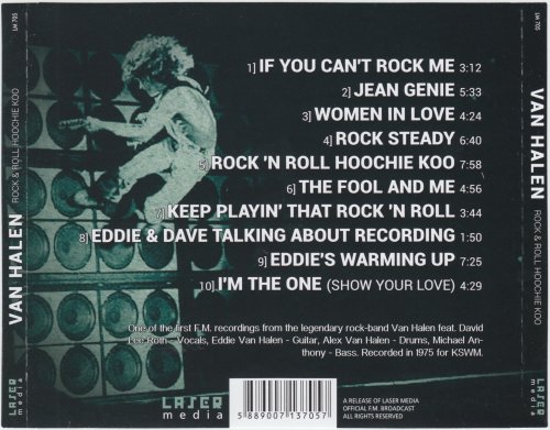 Van Halen - Rock & Roll Hoochie Koo - Radio Broadcast 1975 (2016)