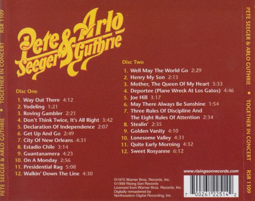 Pete Seeger & Arlo Guthrie - Pete Seeger & Arlo Guthrie Together In Concert (Reissue) (1975/1999)