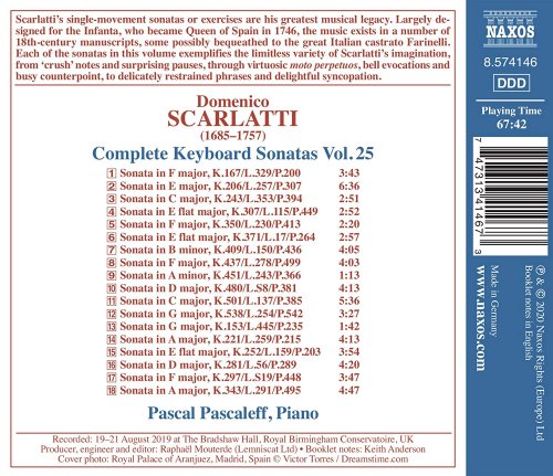 Pascal Pascaleff - Scarlatti: Complete Keyboard Sonatas, Vol. 25 (2020) [Hi-Res]