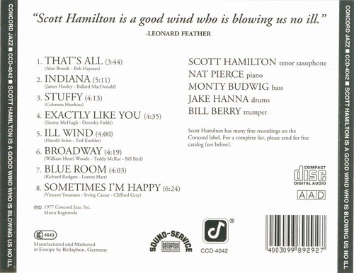 Scott Hamilton - Is A Good Wind Who's Blowing Us No Ill (1977)