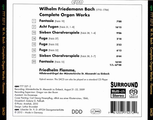 Friedhelm Flamme - Wilhelm Friedemann Bach: Complete Organ Works (2010 ...