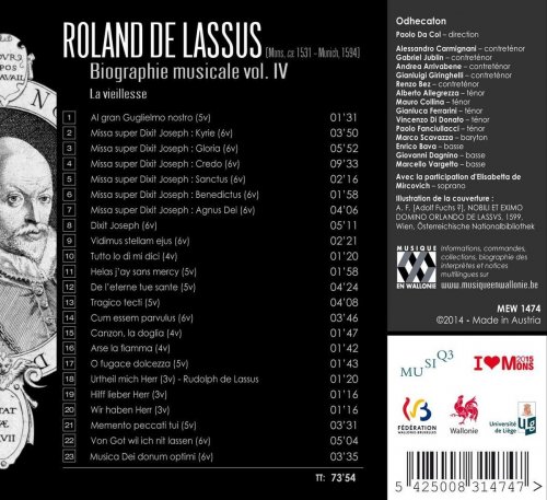 Odhecaton, Paolo Da Col - Lassus: Biographie musicale Volume IV (2014) [Hi-Res]