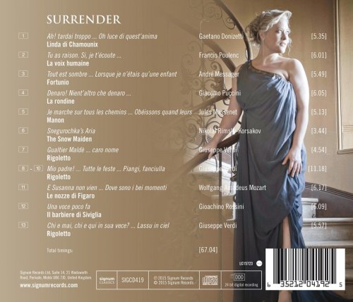 Ilona Domnich, Leo Nucci, Southbank Sinfonia, Simon Over - Surrender: Voices of Persephone (2015) [Hi-Res]