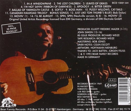 Gordon Lightfoot - Sunday Concert - Plus (Reissue) (1969/1993)