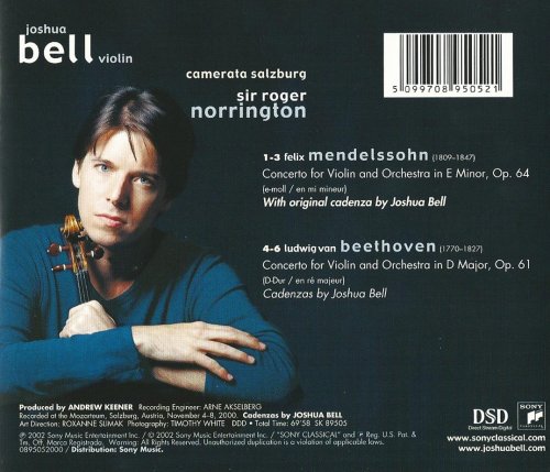 Joshua Bell - Beethoven & Mendelssohn: Violin Concertos (2002)