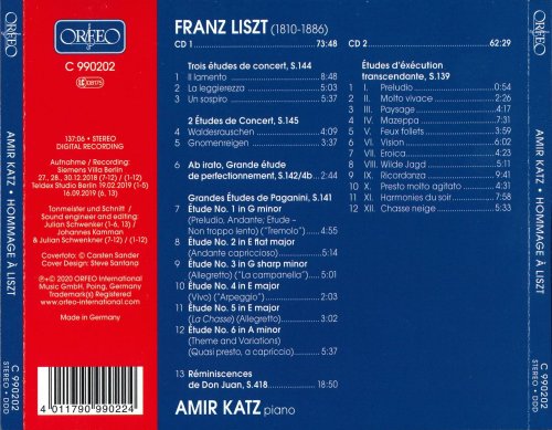 Amir Katz - Hommage à Liszt (2020) CD-Rip