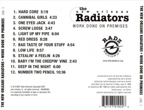 The Radiators - Work Done on Premises (Reissue) (2007)