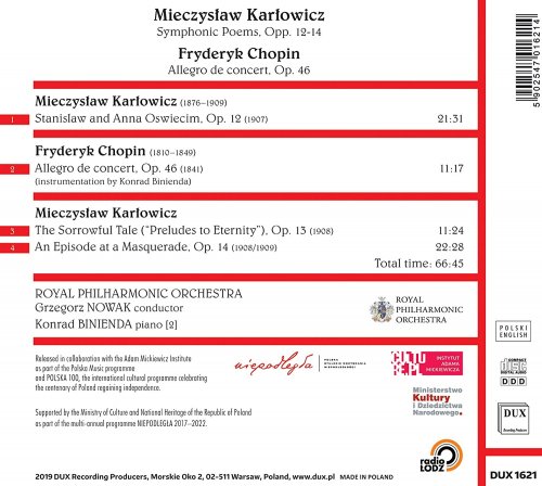 Royal Philharmonic Orchestra - Karłowicz: Symphonic Poems, Opp. 12-14 — Chopin: Allegro de concert, Op. 46 (2020)