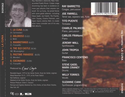 Ray Barretto - La Cuna (1979) 320 kbps+CD Rip
