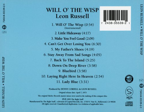 Leon Russell - Will O' the Wisp (1975)