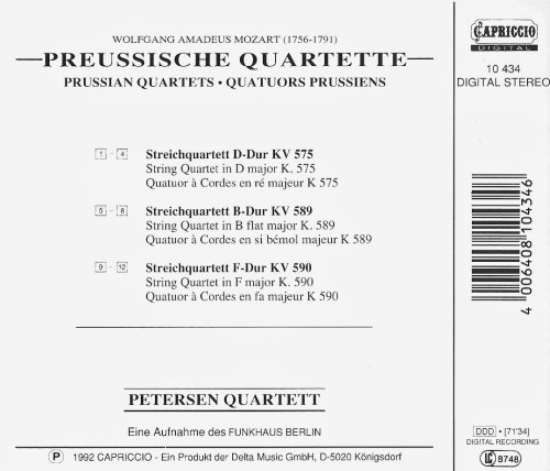 Petersen Quartett - Mozart: Prussian Quartets (1992)